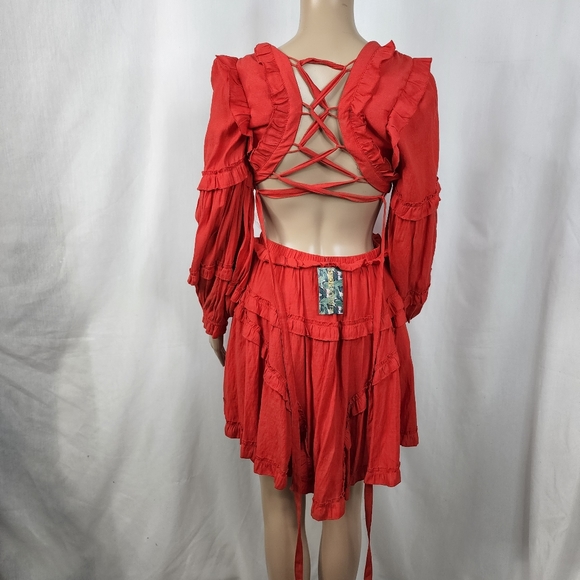 Peach Love dress color red size medium - Picture 12 of 15